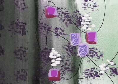 Composição abstrata moderna de Lori Ann Folz
