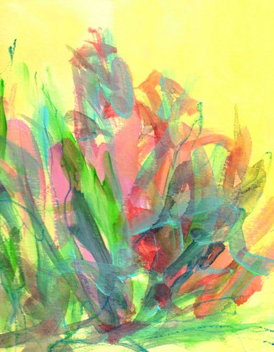 Jardim abstrato vibrante de Lori Ann Folz
