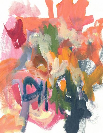 Pinceladas abstratas vibrantes de Lori Ann Folz