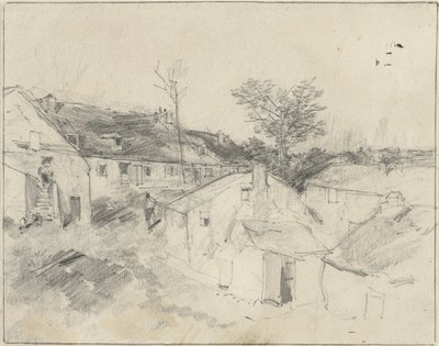 Vista da aldeia de Louis Adolphe Hervier