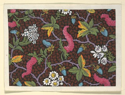 Design floral para tecidos estampados de Louis Albert DuBois