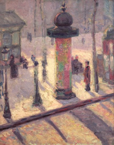 Quiosque no Boulevard Clichy, 1886-7 de Louis Anquetin