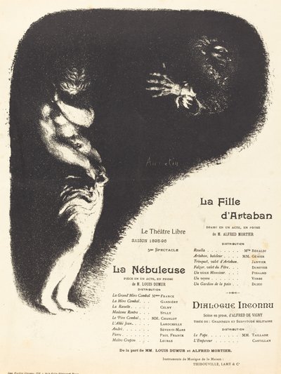 A Filha de Artaban, A Nebulosa, Diálogo Desconhecido, 1896. de Louis Anquetin