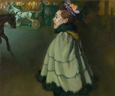 Mulher na Champs-Élysées à noite de Louis Anquetin