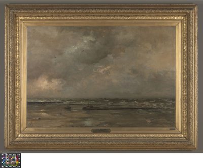 Paisagem marítima em De Panne de Louis Artan de Saint-Martin