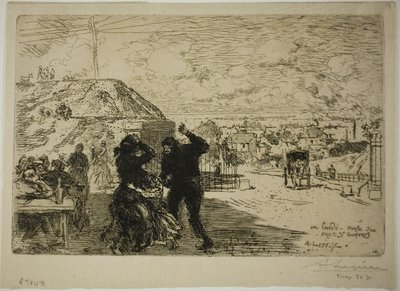 Uma segunda-feira, entrada em Prés-Saint-Gervais de Louis Auguste Lepère