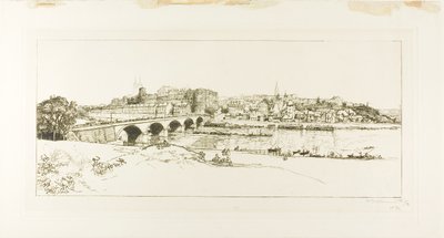 Angers: Vista panorâmica de Louis Auguste Lepère