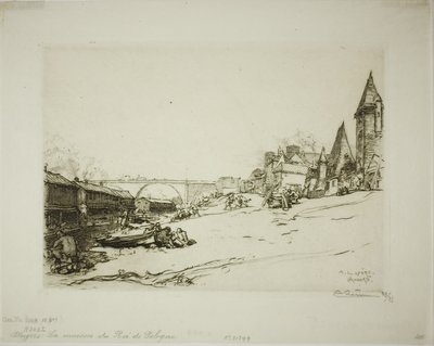 Angers: A Casa do Rei da Polónia de Louis Auguste Lepère