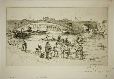 Na Pont Sully de Louis Auguste Lepère
