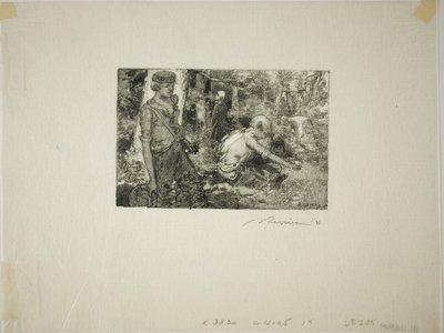 Colheita de lírios-do-vale de Louis Auguste Lepère