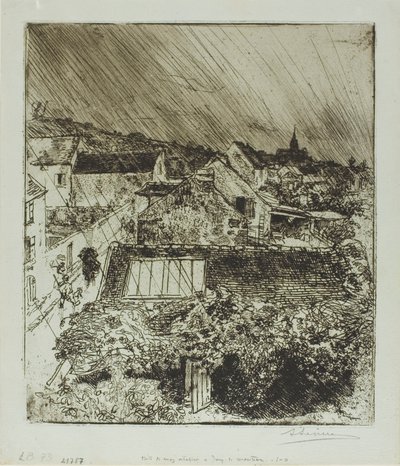 O meu atelier em Jouy-le-Moutier de Louis Auguste Lepère