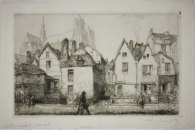 Casas antigas, Amiens de Louis Auguste Lepère