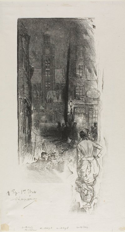 Paris: Rue de la Montagne-Ste-Geneviève de Louis Auguste Lepère