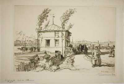 Taberna a caminho de Billancourt de Louis Auguste Lepère