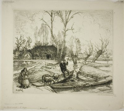 O Marais inundado: o pastor de Louis Auguste Lepère