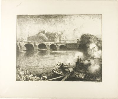 A Pont Neuf, Paris de Louis Auguste Lepère