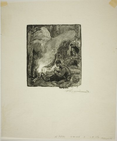 Refeição dos lenhadores de Louis Auguste Lepère