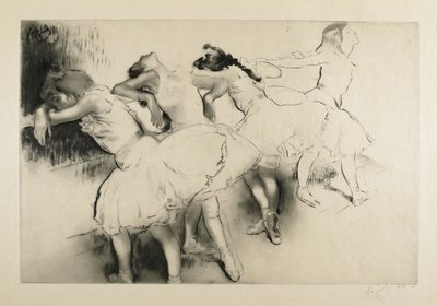 Quatro bailarinos no Bar de Louis Auguste Mathieu Legrand