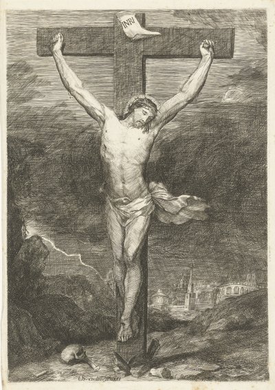 Cristo na cruz de Louis Bernard Coclers