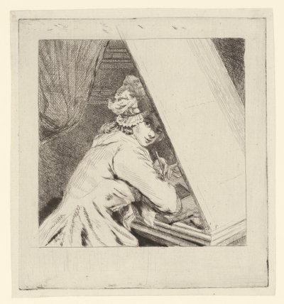 Retrato de Marie-Lambertine Coclers, na leafviture de Louis Bernard Coclers