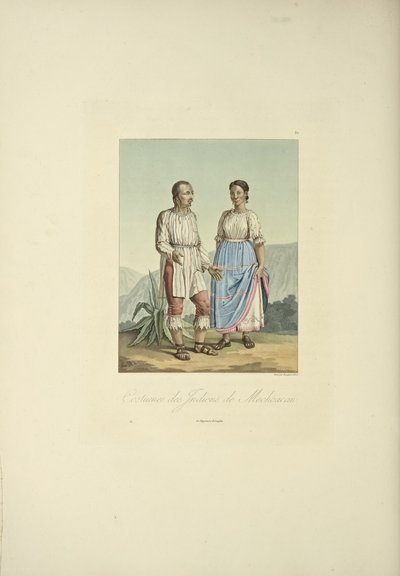 Fantasias dos índios Mechoacan, ilustração de 