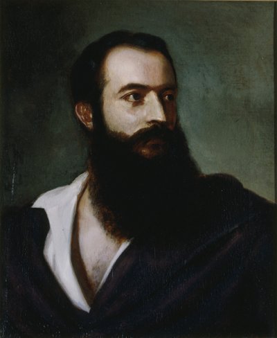 Retrato de Felice Orsini 1819-1858, c. 1858. de Louis Buchheister