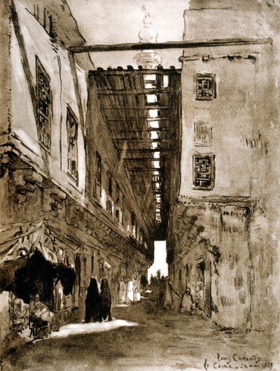Souks, Cairo, 1928 de Louis Cabanes