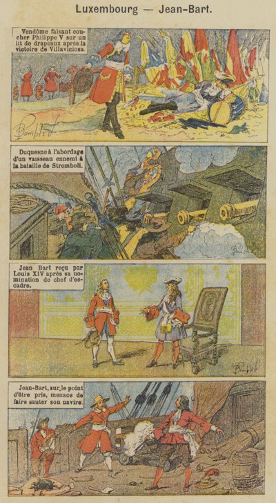 Luxemburgo, Jean-Bart (cor litho) de Louis Charles (after) Bombled