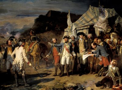 O cerco de Yorktown de Louis Charles Auguste Couder