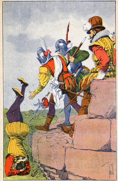 Cruaut das Armas Protestantes do Barão des Adrets de Louis Charles Bombled