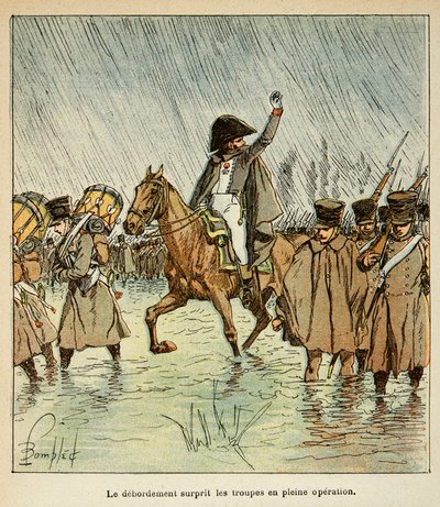 Ilustração de Bombled Louis (1862-1927) do livro "O Memorial de Santa Helena" do Conde Emmanuel de Las Cases (1766-1842): A Armee Imperiale em 1813, Coleção Particular de Louis Charles Bombled