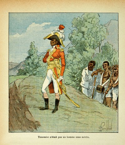 Ilustração de Bombled Louis (1862-1927) do livro "O Memorial de Santa Helena" do Conde Emmanuel de Las Cases (1766-1842): Retrato de Toussaint Louverture (1743-1803) Coleção particular de Louis Charles Bombled