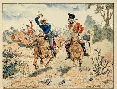 Ilustração retirada do livro "Os Heróis do Siecle", recitação anedótica de Dick de Lonlay e ilustrada por Louis Bombled (1862-1927) de Louis Charles Bombled