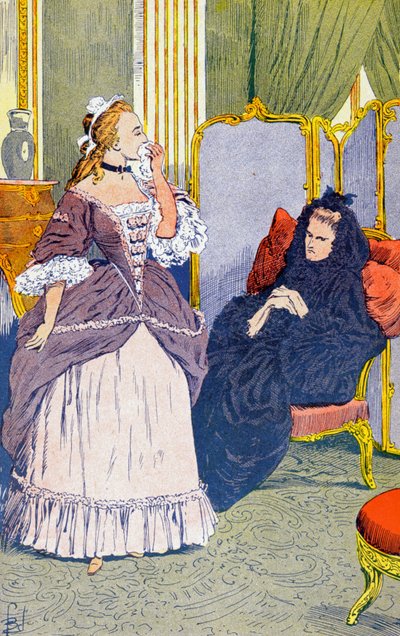 Sra. do Luxemburgo e a Princesa de Robecq de Louis Charles Bombled
