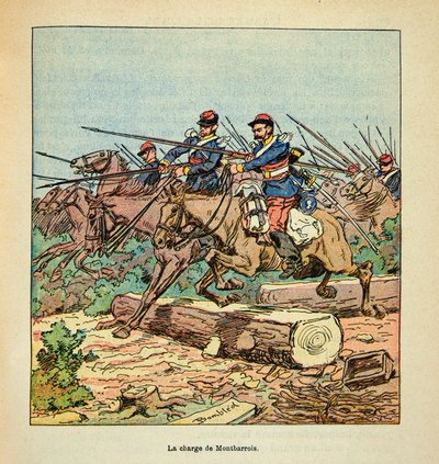 A Arma do Loire por Eugene Sergent, dit Grenest, ilustrada por Louis Bombled (1862-1927) (Guerra Franco-Alemã; campanha de 1870 -1871): Batalha de Ladon, em 22 de novembro de Louis Charles Bombled