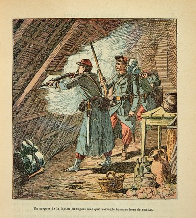 A Arma do Loire por Eugene Sergent, conhecido como Grenest, ilustrado por Louis Bombled (1862-1927) (Guerra Franco-Alemã; campanha de 1870 -1871): Batalha de Orleans, em 11 de outubro de Louis Charles Bombled