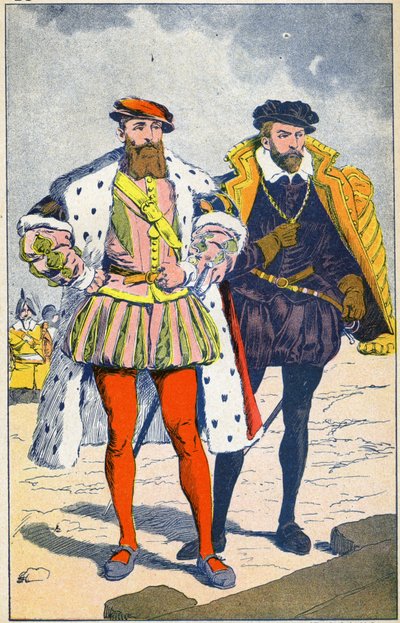 O Duque de Guise e o Almirante de Coligny de Louis Charles Bombled