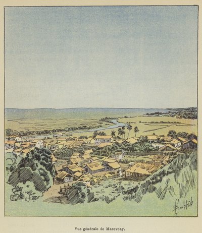 Vue generale de Marovoay de Louis Charles Bombled