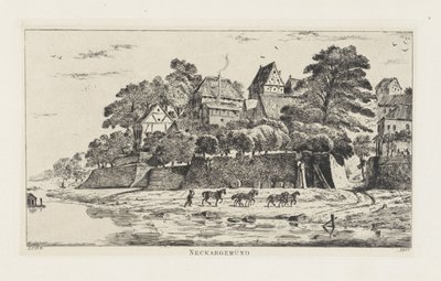 Vista de Neckargemünd (Baden-Württemberg) Neckargemünd (título no objeto) de Louis Charles Hora Siccama