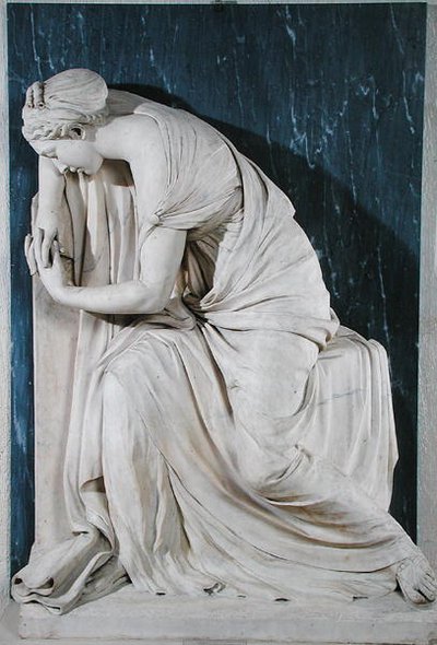 Tristeza (mármore) de Louis Claude Vassé