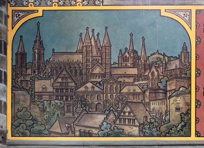 Edifício da estação ferroviária (Sint-Pietersstation). Interior. 1912. O hall de entrada. de Louis Cloquet
