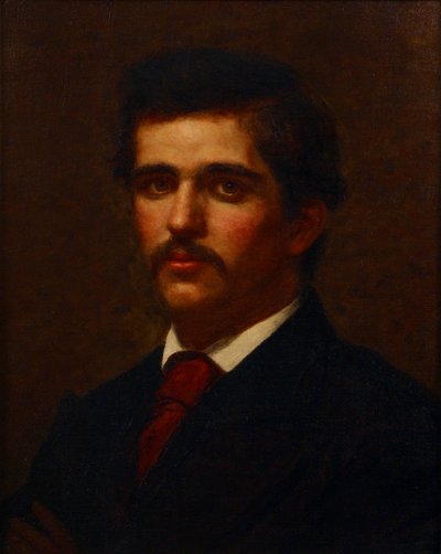 Autorretrato (óleo sobre tela) de Louis Comfort (attr. to) Tiffany