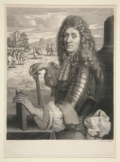 Retrato de um nobre em armadura de Louis Cossin