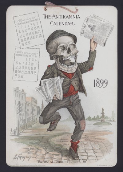 Ilustração para o Calendário de Antikamnia de Louis Crucius or Crusuius