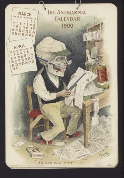 Ilustração para o Calendário de Antikamnia de Louis Crucius or Crusuius