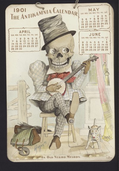 Ilustração para Antikamnia Calendar, 1901 de Louis Crucius or Crusuius