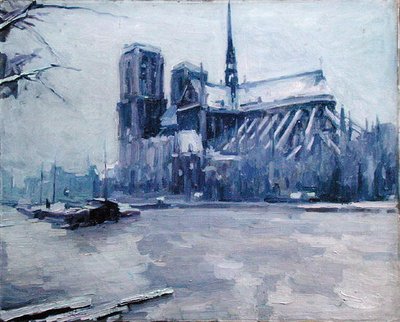 Notre-Dame na época das Inundações de Louis Degallaix