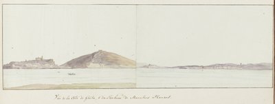 Gezicht op kust van Gaeta en mausoleum van Munatius Plancus (Lucio Munazio Planco)
Vista da costa de Gaeta, & do Túmulo de Munatius Plancus (título sobre o objecto)
Viagem a Itália, Sicília e Malta - 1778 (título da série) de Louis Ducros