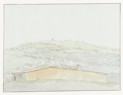Klassieke zuil em refúgio de Brindisi Coluna antiga no porto de Brindisi (título no objeto) Viagens na Itália, Sicília e Malta - 1778 (título da série) de Louis Ducros