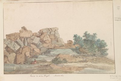 Resten van Zeus Olympus tempel bij Agrigento
Ruínas do mesmo templo. Segunda Vista (título sobre o objecto)
Viagem a Itália, Sicília e Malta - 1778 (título da série) de Louis Ducros